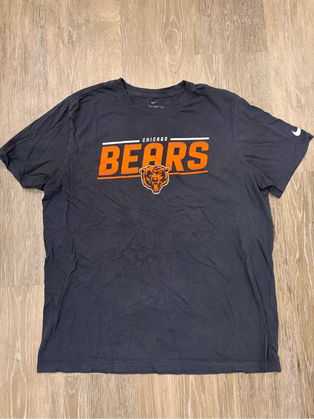 Nike Chicago Bears Short Sleeve Tee in Navy and Orange